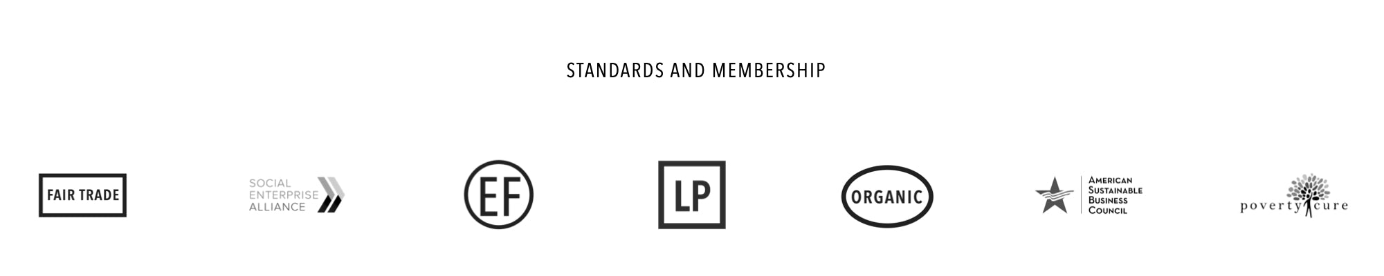 List of MADE FREE corporate standards and membership