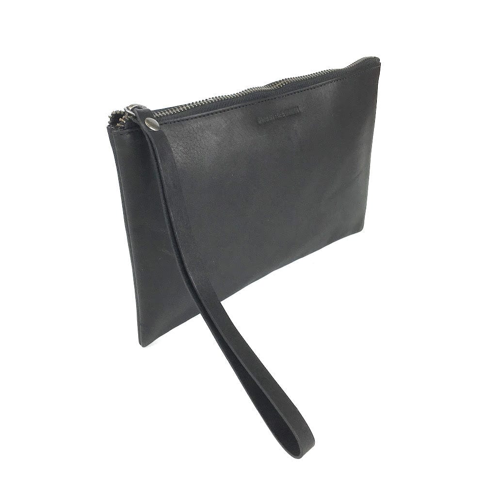 Leather clutch bag | selling Black leather clutch bag | Wristlet leather purse