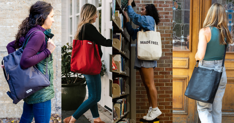 Best of MADE FREE - tote bags and backpacks for teacers