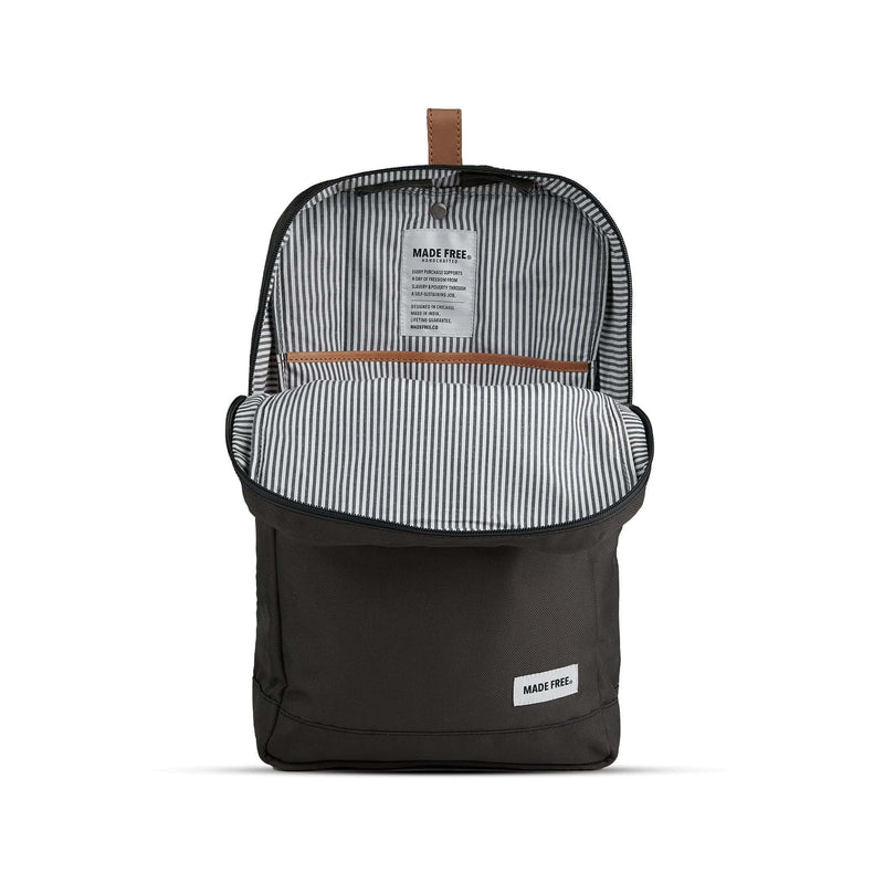 black and white striped mini backpack Urban Pack Mini AW Charcoal – MADE FREE®