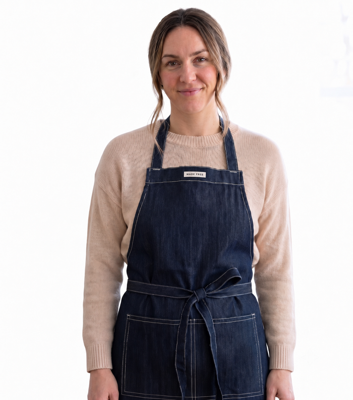 Apron Navy Denim