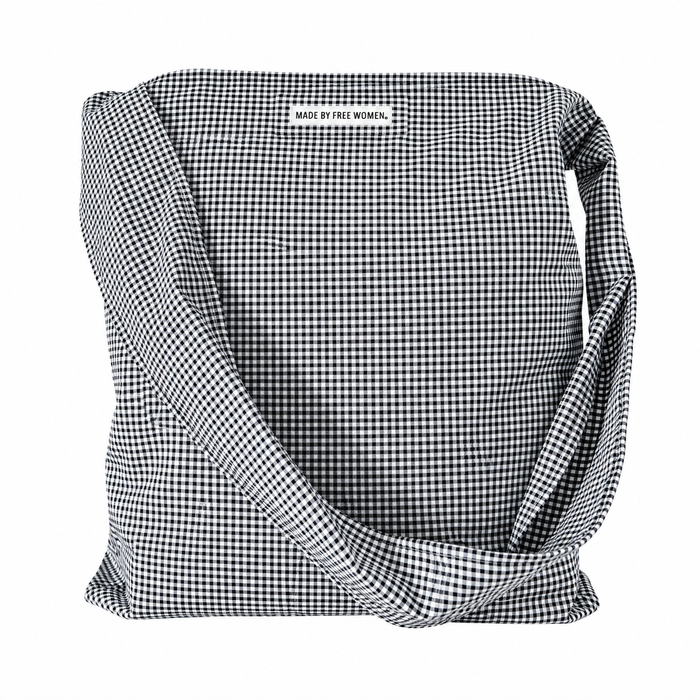 Boyfriend Shirt Bag Houndstooth