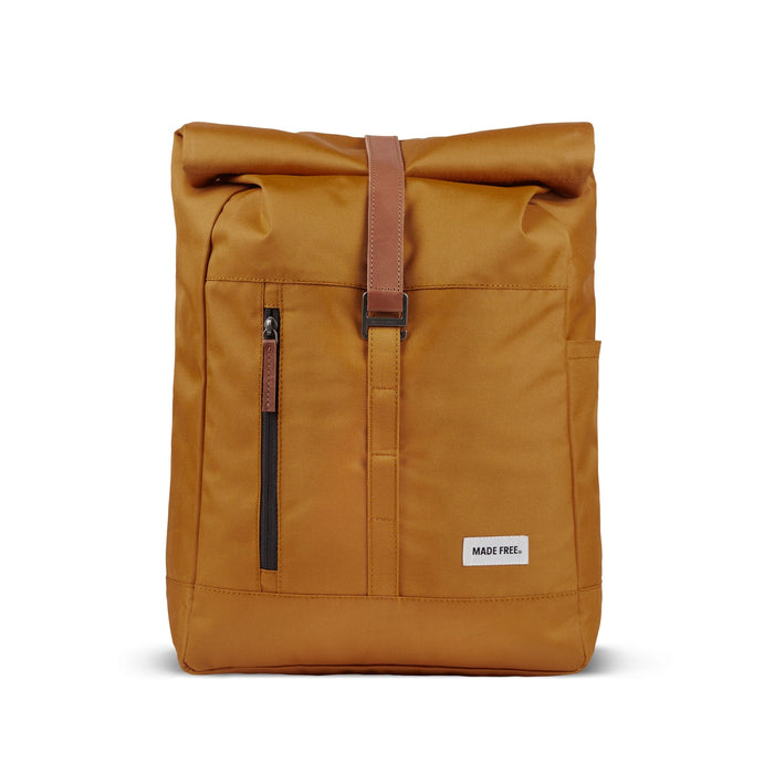 Roll Pack Backpack in Burnt Orange, 100% Recycled Poly Backpack