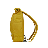 Roll Pack Backpack in Mustard Yellow, 100% Recycled Poly Backpack