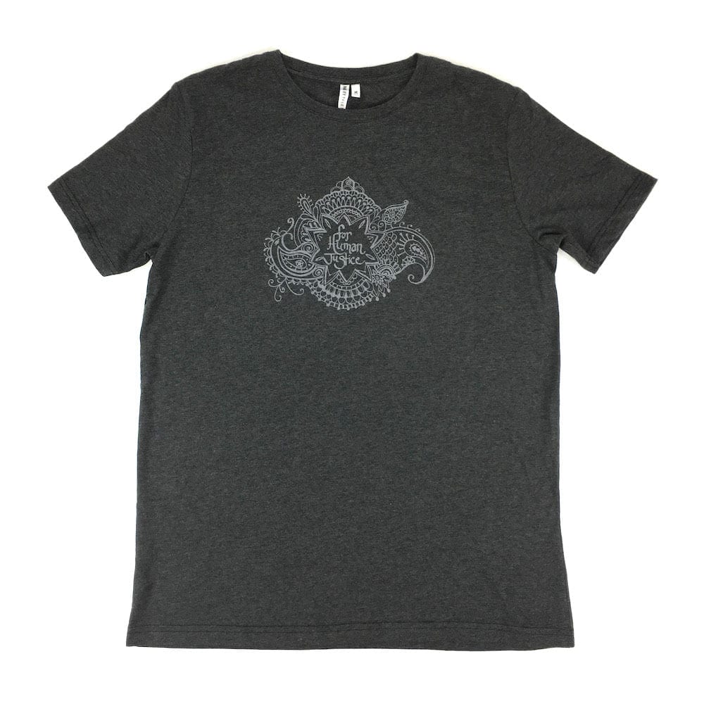 organic cotton & recycled polyester T-shirt. made free. cause gear. henna. black. made by free woman.