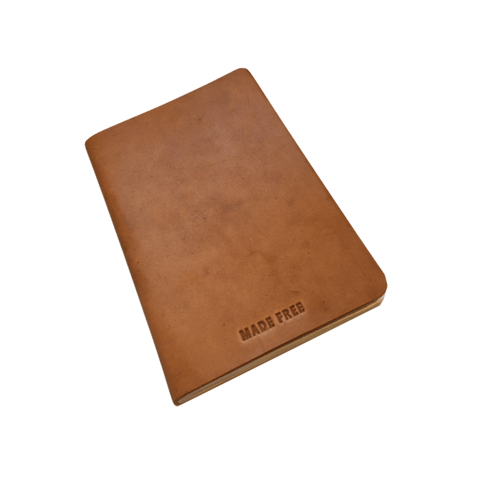Made Free leather journal eco-friendly recycled paper